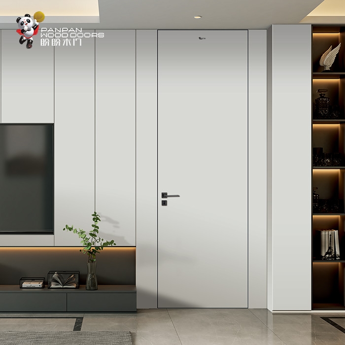 盼盼輕奢免漆門PA1-1|盼盼木門