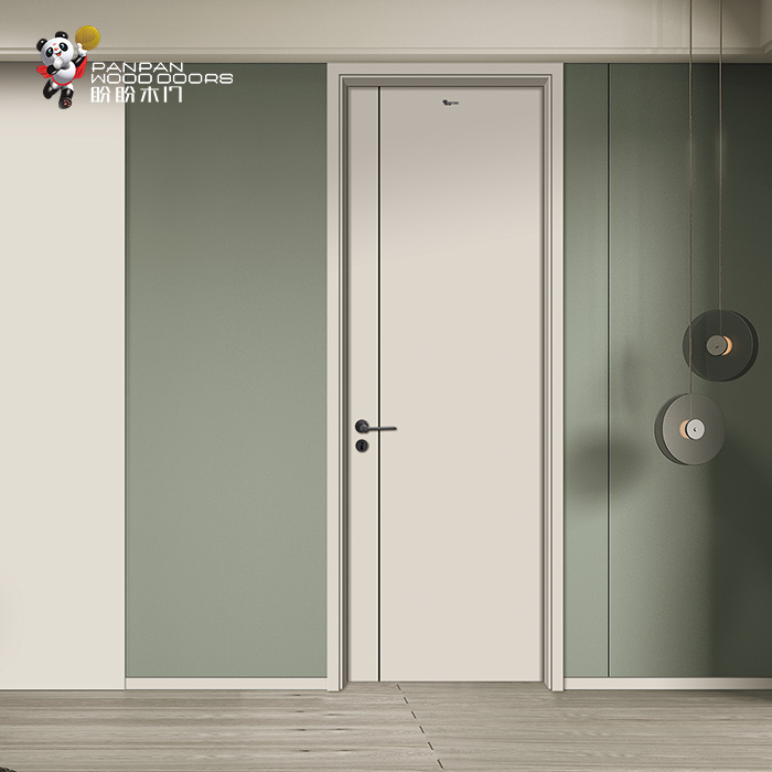 盼盼輕奢免漆門PA1-2|盼盼木門