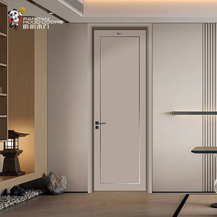 盼盼輕奢免漆門PA4-2|盼盼木門