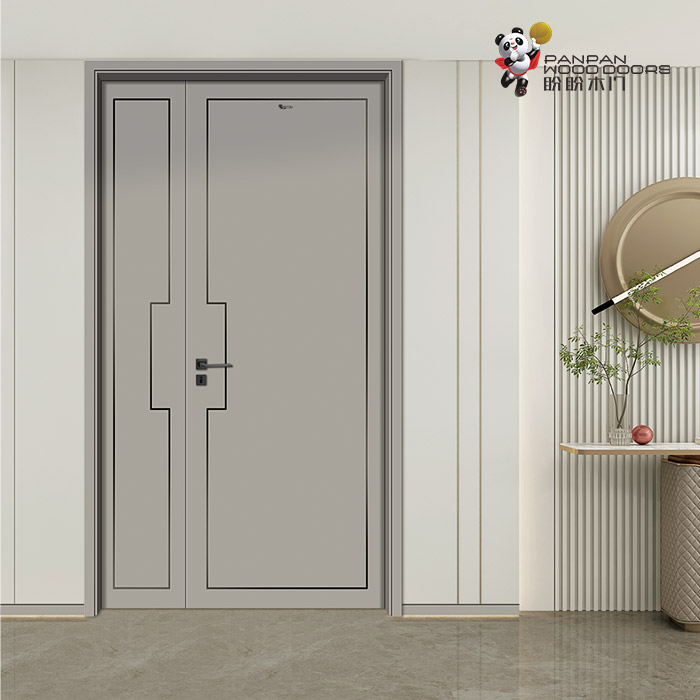 盼盼輕奢免漆門PA4-3|盼盼木門