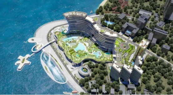 盼盼木門經典案例——東南亞半島度假村