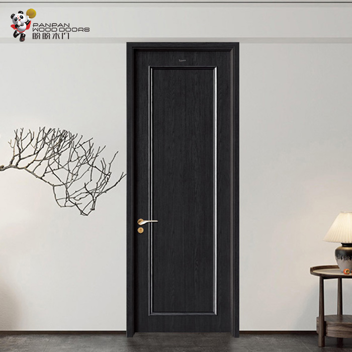 盼盼新中式免漆門PB1-17改|盼盼木門