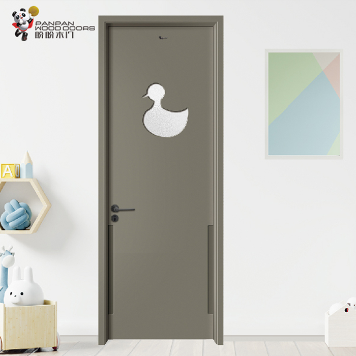 盼盼輕奢油漆門PA6-4|盼盼木門