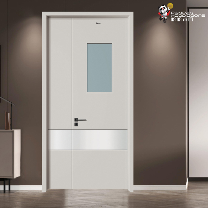 盼盼輕奢油漆門PA6-5|盼盼木門